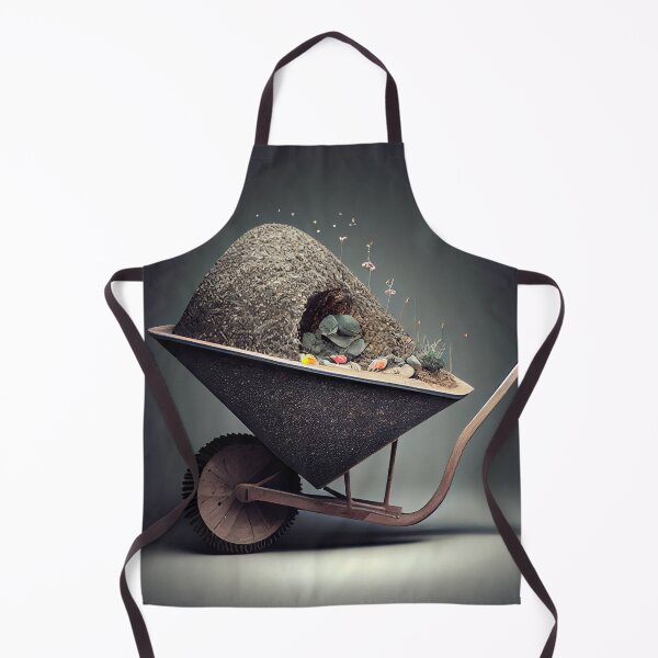 Aperçu de l'œuvre Madly Magnified Wheelbarrow Digital Painting créée et vendue par CodeAndColors.