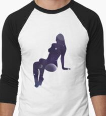 Woman Silhouette Men's Baseball ¾ T-Shirt