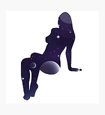 Woman Silhouette Photographic Print