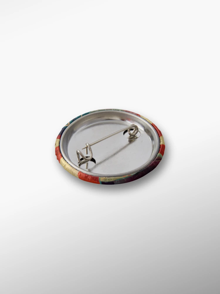 Thumbnail 2 von 3, Button, Flan at the Flagpole A Weary Yawn Digital Painting designt und verkauft von CodeAndColors.