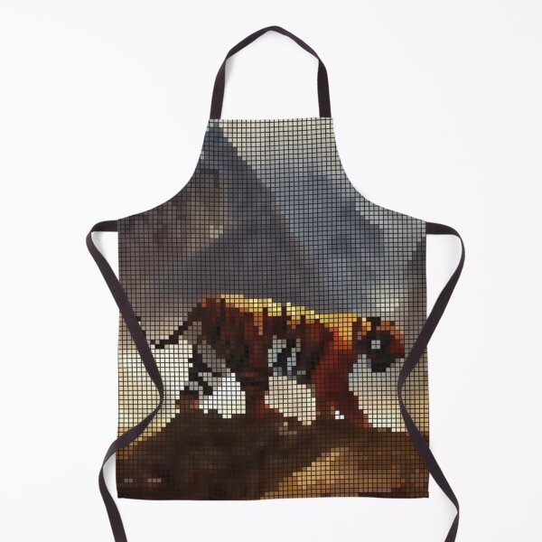 Artikelvorschau, Tiger-Pixel-8-Bit-Kunst entworfen und verkauft von PixelDripped.
