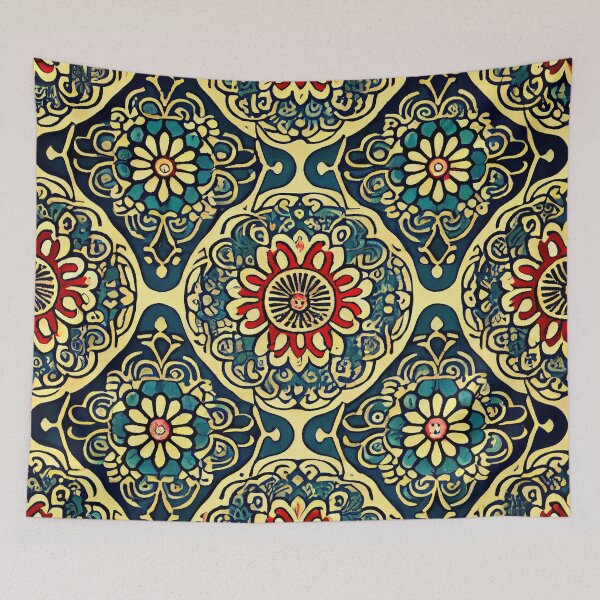 Item preview, Classic Asian Pattern Digital Painting designed and sold by CodeAndColors.
