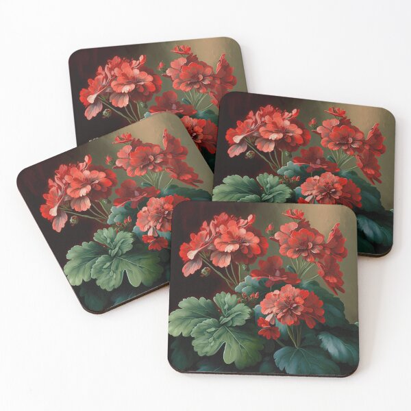 Item preview, Red Geranium Flowers  designed and sold by Vanover Designs.