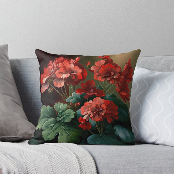 Item preview, Fleurs de géranium rouge designed and sold by Vanover Designs.