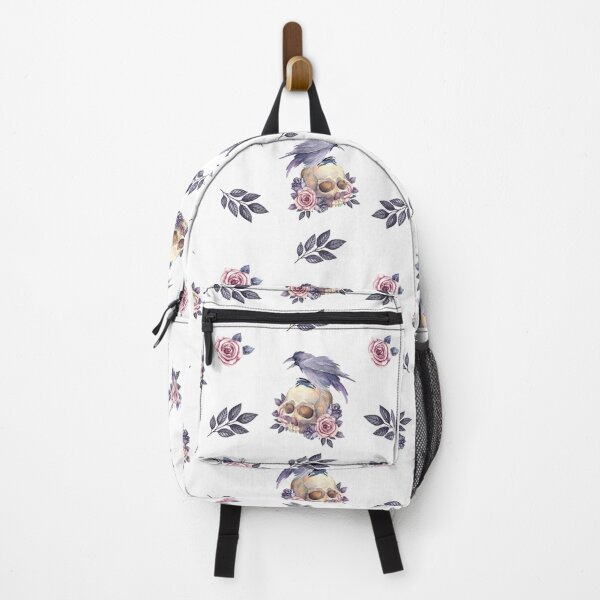 Item preview, Bird and Skull Illustration with a Floral Touch designed and sold by JOY STORE 45.