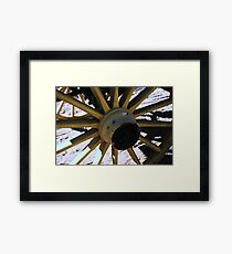 Wooden Wheel Framed Print