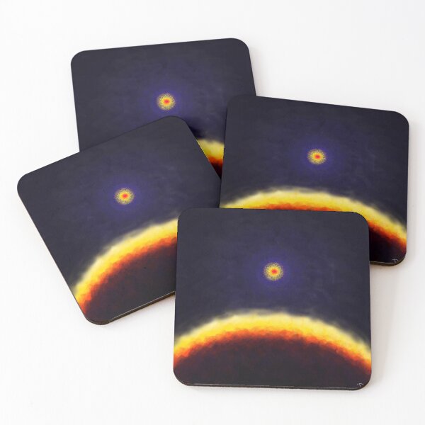 Item preview, A distant Future, abstract earth and sun, environment designed and sold by TreeEgg.