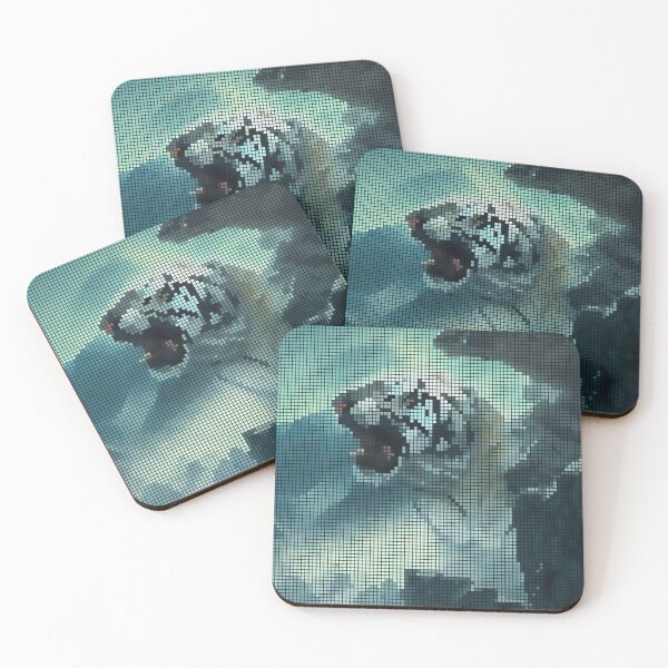 Item preview, Tiger Pixel 8-bit Art designed and sold by PixelDripped.