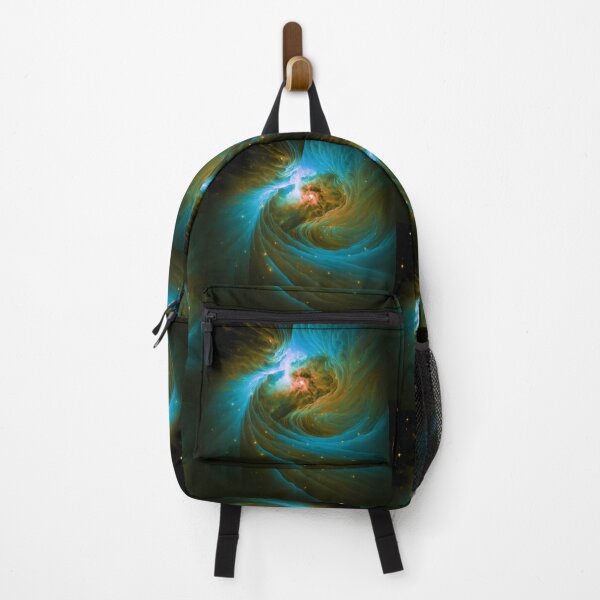 Item preview, Cyan Blue and Gold Swirl Nebula designed and sold by Healio2.