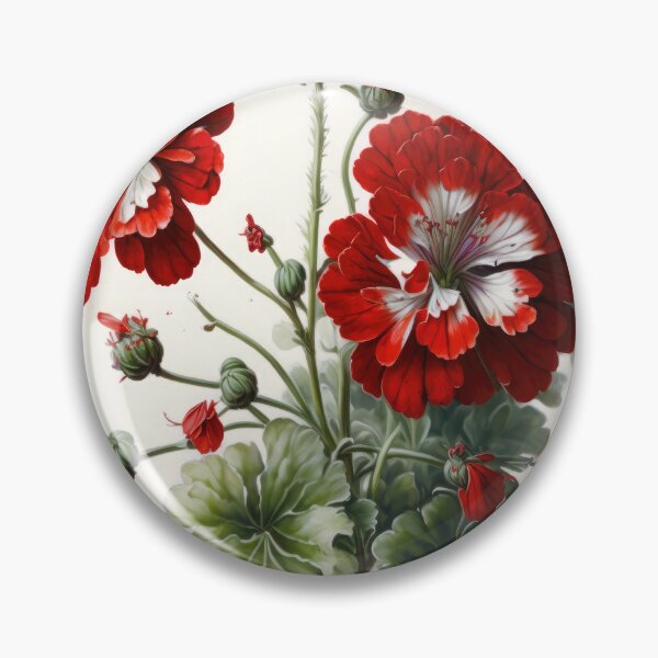 Item preview, Red Geranium Flowers  designed and sold by Vanover Designs.