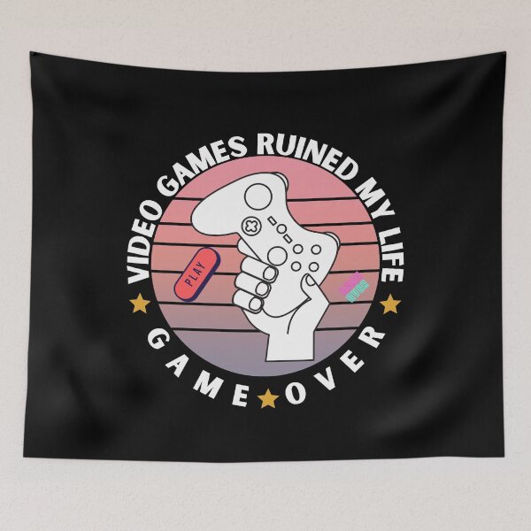 Item preview, video games ruined my life designed and sold by SAABDERRAHIM.