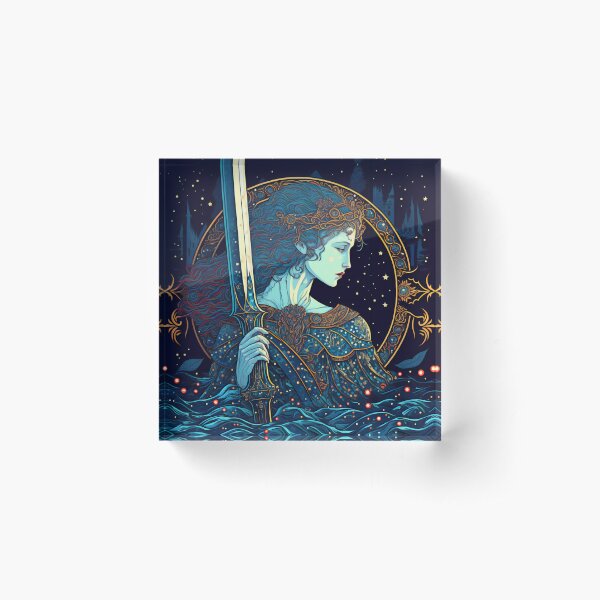 The Lady of the Lake Acrylic Block