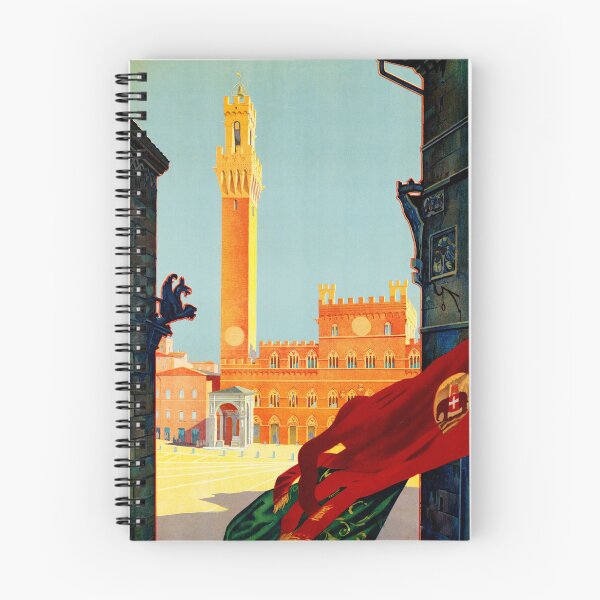 Item preview, TUSCANY SIENA ITALY 1910 Vintage ENIT Travel Poster designed and sold by retroposters.