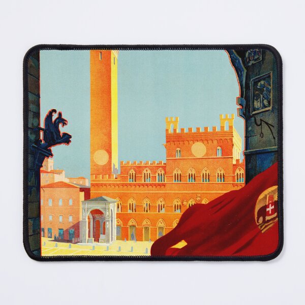 Item preview, TUSCANY SIENA ITALY 1910 Vintage ENIT Travel Poster designed and sold by retroposters.
