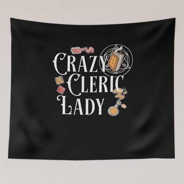 Item preview, LARP Crazy Cleric Lady Funny Roleplaying Medieval designed and sold by StrongShirts.