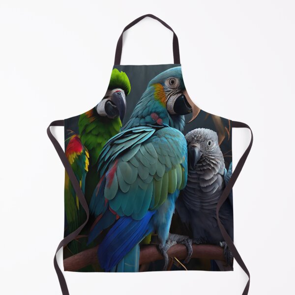 Aperçu de l'œuvre Parrot Friends Digital Painting créée et vendue par CodeAndColors.