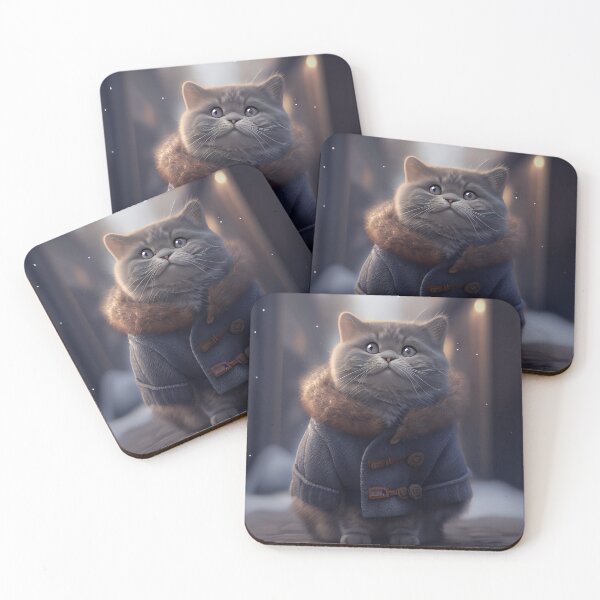 Item preview, Happy cute baby cat wearing coat	 designed and sold by Plessmo.