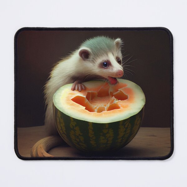 Artikelvorschau, The Ferrets Debacle with a Melon Digital Painting entworfen und verkauft von CodeAndColors.