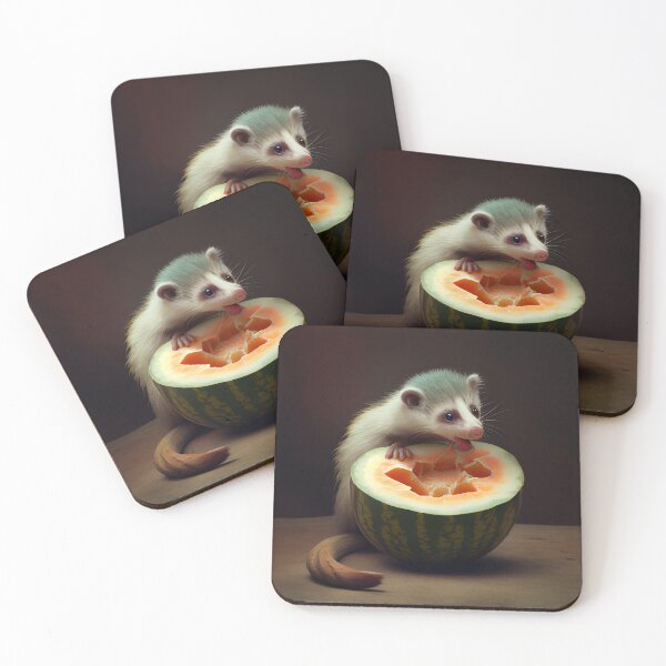 Artikelvorschau, The Ferrets Debacle with a Melon Digital Painting entworfen und verkauft von CodeAndColors.