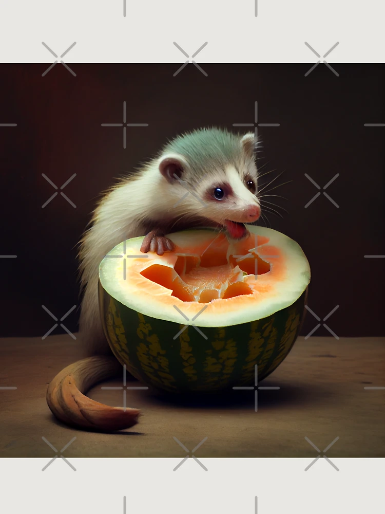Thumbnail 6 von 6, Premium Oversized Pullover, The Ferrets Debacle with a Melon Digital Painting designt und verkauft von CodeAndColors.