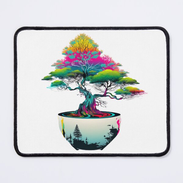 Item preview, Bonsai Tree Art-Vibrant Bonsai Tree designed and sold by letsgetinspired.