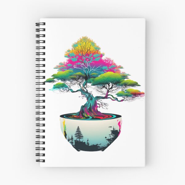 Item preview, Bonsai Tree Art-Vibrant Bonsai Tree  designed and sold by letsgetinspired.