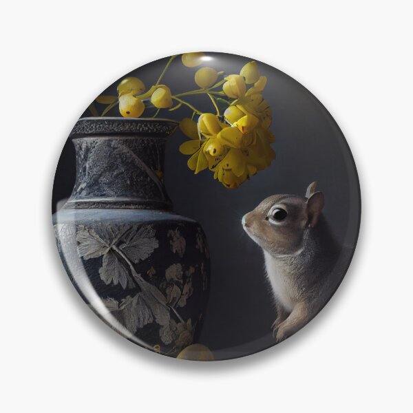 Artikelvorschau, Lemons a Vase and a Squirrel Digital Painting entworfen und verkauft von CodeAndColors.