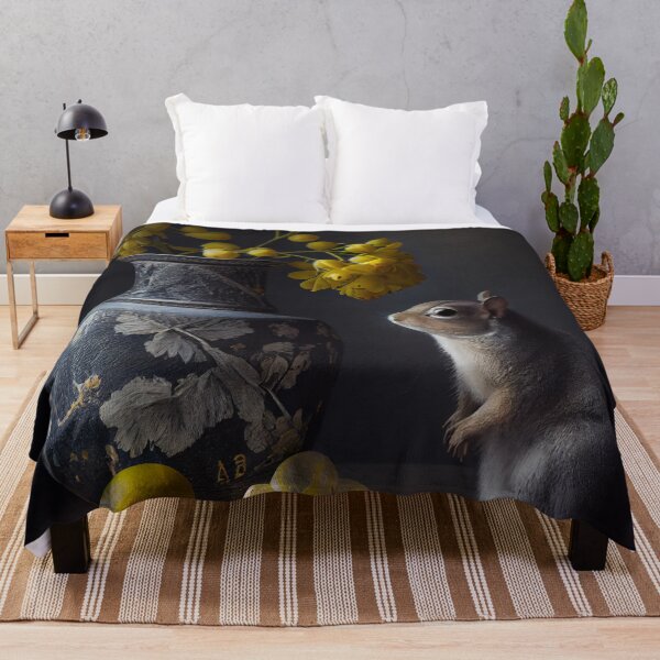 Item preview, Lemons a Vase and a Squirrel Digital Painting designed and sold by CodeAndColors.