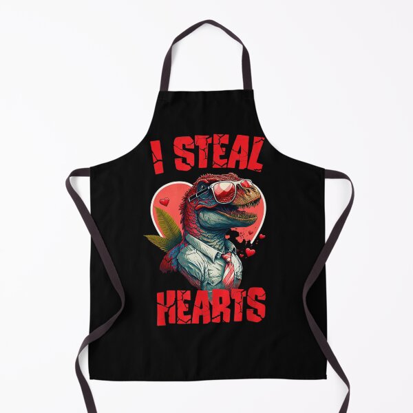 Item preview, Valentines Day Dinosaur I Steal Hearts Boys Men Love T rex designed and sold by wassim sadiki.