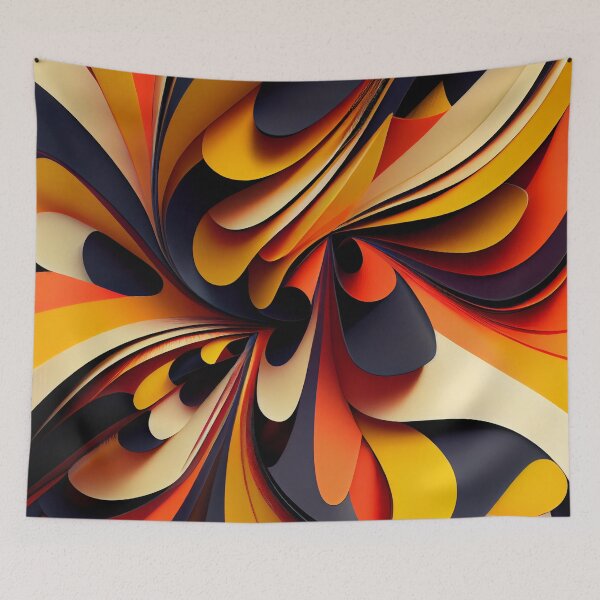 Item preview, Dazzling Irregular Dynamic Minimalist Pattern Digital Painting designed and sold by CodeAndColors.
