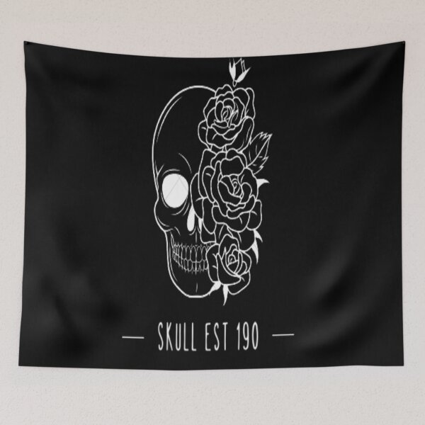 Item preview, Skull with a rose designed and sold by AllYouNeed99.
