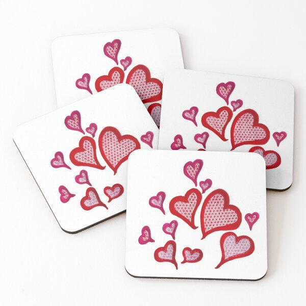 Item preview, Speckled hearts for Valentine's Day designed and sold by Kira and Keiko.