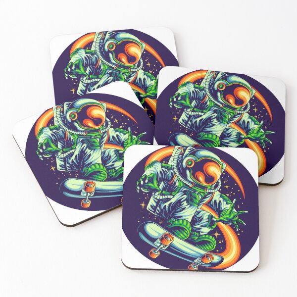 Item preview, Skateboard Spaceman astronaut Solar system outer Travel designed and sold by AssamFT.