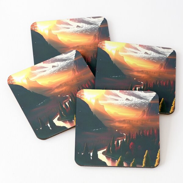Item preview, Minimalistic River Valley Art designed and sold by supeart.