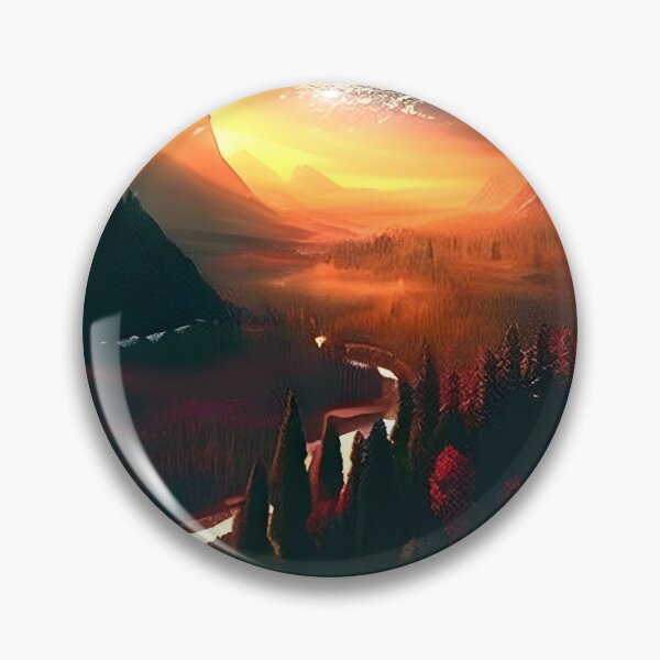 Item preview, Minimalistic River Valley Art designed and sold by supeart.