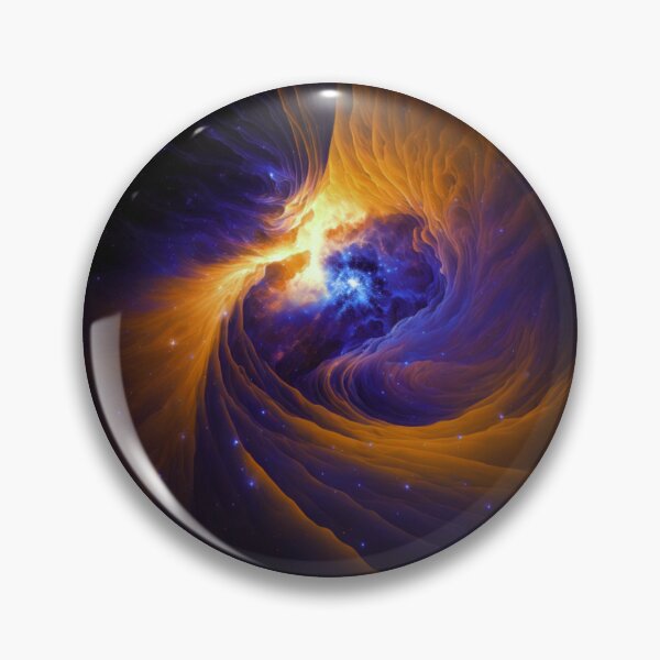 Item preview, Gold and Blue Swirl Nebula designed and sold by Healio2.