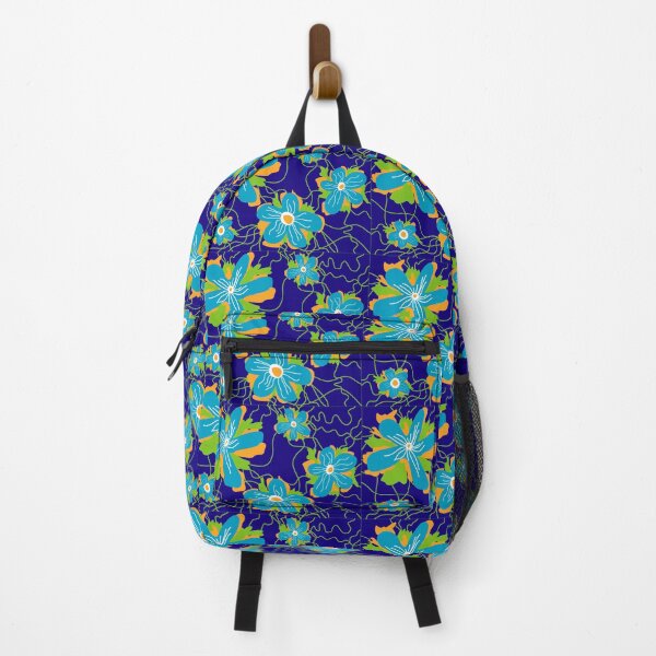 Item preview, Floral pattern design flowers blue designed and sold by eddiebarronshop.