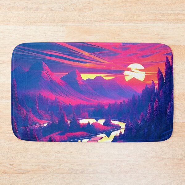 Item preview, Aesthetic Mountain River Scene designed and sold by supeart.