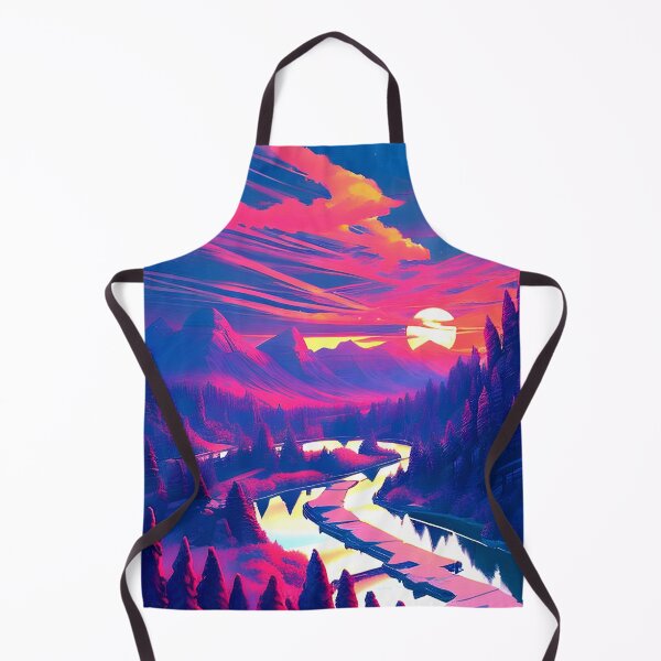 Item preview, Aesthetic Mountain River Scene designed and sold by supeart.