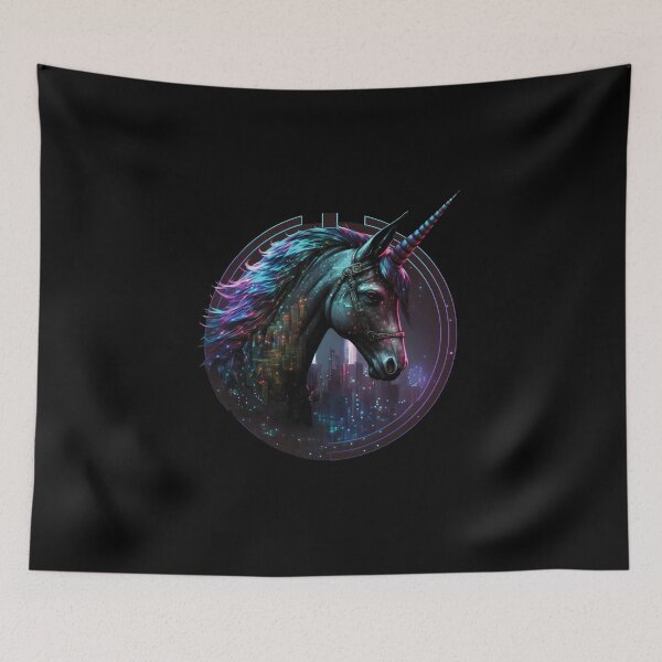 Item preview, Tokyo Tech Urban Neon Unicorn designed and sold by Mobius Spot Collective.