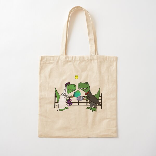 Fun Green T-Rex Dinosaur Playing Piano Tote Bag for Sale by naturesfancy