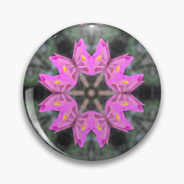 Item preview, Zinnia Flower Butterfly Kaleidoscope Pattern (Seamless) 5 designed and sold by Swabcraft.