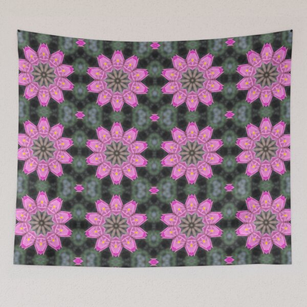 Item preview, Zinnia Flower Kaleidoscope Pattern (Seamless) 6 designed and sold by Swabcraft.