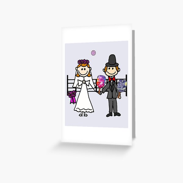 Item preview, Funny Bride and Groom Pickleball Wedding designed and sold by Nature's Fancy.