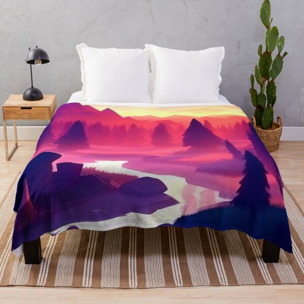 Item preview, Minimalistic Waterfall on Rocky Ground Art designed and sold by supeart.