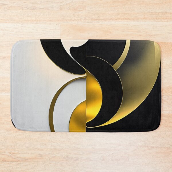 Item preview, Yin Yang  Gold Black White designed and sold by Athena Milonas.
