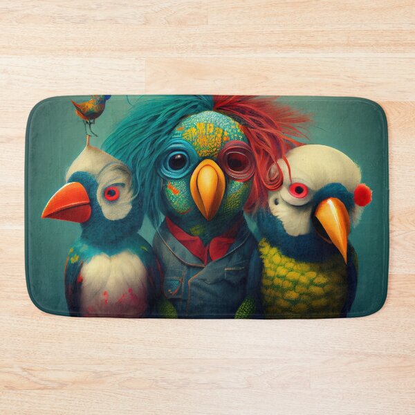 Item preview, The Odd Trio Tangle Chirp and Clown Digital Painting designed and sold by CodeAndColors.
