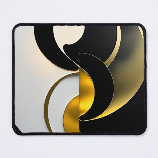 Item preview, Yin Yang  Gold Black White designed and sold by Athena Milonas.