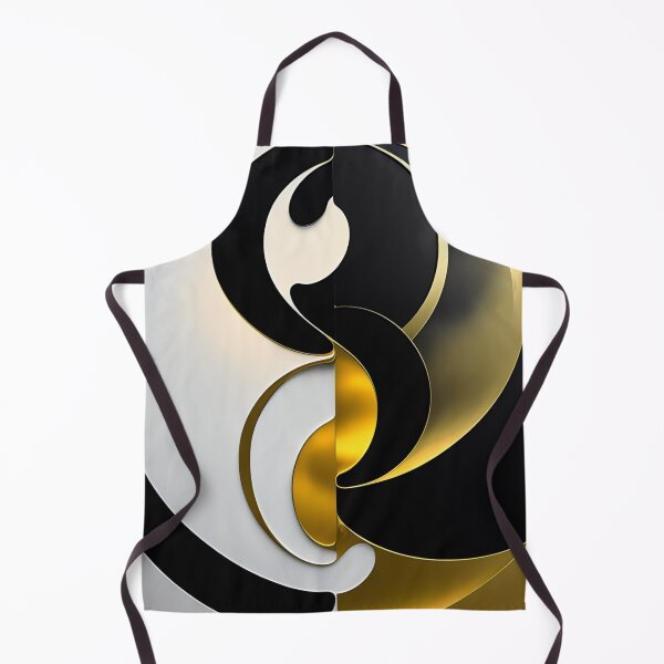 Item preview, Yin Yang  Gold Black White designed and sold by Athena Milonas.