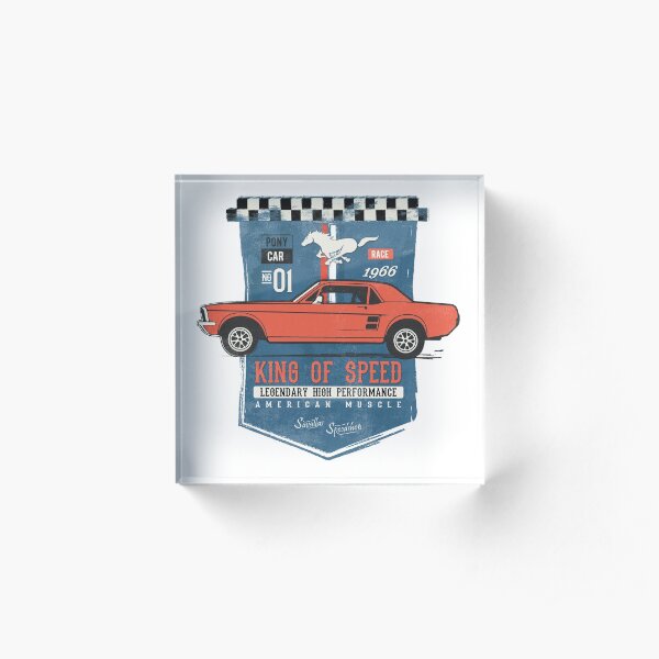 Ford Mustang - King of Speed Acrylic Block